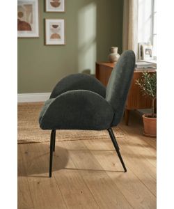 Domo Mea Poltroncina Fly Grigio Scuro 72x67,5x82 cm Tessuto Imbottito Moderna