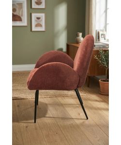 Domo Mea Poltroncina Fly imbottita color mattone 72x67,5x82 cm metallo