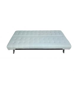 Divano letto clic clac 3 posti beige neve 180x80x77 cm salvaspazio