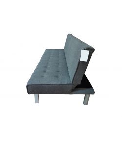 Domo Mea Divano letto clic clac 3 posti grigio 180x80x77 cm salvaspazio