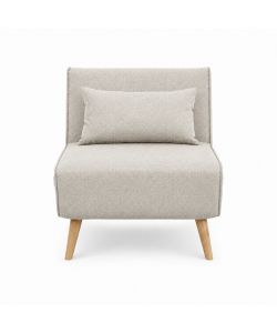 Domo Mea Poltrona Letto Sabbia Design Scandinavo 76x80x74 cm Salvaspazio