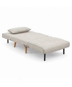 Domo Mea Poltrona Letto Sabbia Design Scandinavo 76x80x74 cm Salvaspazio