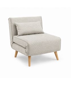 Domo Mea Poltrona Letto Sabbia Design Scandinavo 76x80x74 cm Salvaspazio