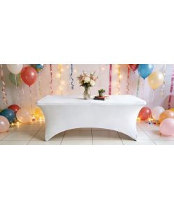 Copritavolo Bianco 182x74x74 cm per Tavolo Catering
