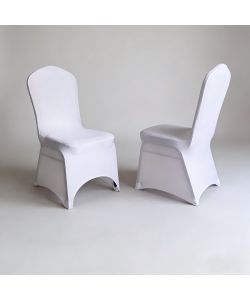 Coprisedia Spandex Bianco 45x45x90 cm Elastico per Eventi e Catering