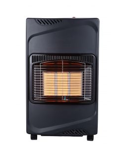 Stufa a Gas Infrarossi 4,2 kW - Nero - Con Kit Regolatore Gas