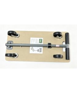 Carrello Trasporto MDF - Manico Telescopico 59x29 cm - Naturale - 200 kg