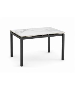 Tavolo allungabile Zenith Bianco effetto marmo 120/180x80x75 cm