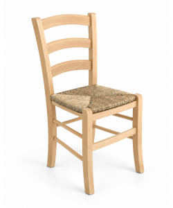 Domo Mea Sedia Paesana con seduta in paglia naturale 43x46x88 cm