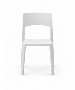 Sedia Stil Polipropilene Bianca 44x52x84 cm per Interni e Esterni