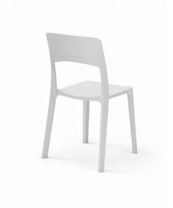 Sedia Stil Polipropilene Bianca 44x52x84 cm per Interni e Esterni