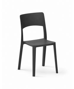 Domo Mea Sedia Antracite Stil 44x52x84 cm in Polipropilene Impilabile