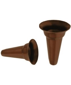 Vaso Cimitero Stretto Rame Plastica Antiurto 3x19 cm