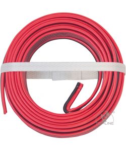 Go-At Topline Piattina 03VHH 2x1,5 Rosso/Nero 10m per Altoparlanti e Alimentazione