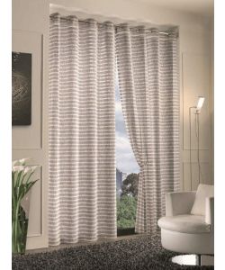 Home Collection Tendina Coppia Stripes Grigio 70x150 cm 2 Pannelli