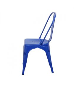 Cosma Sedia da Pranzo Metallo Blu 35x45x85 cm Senza Braccioli