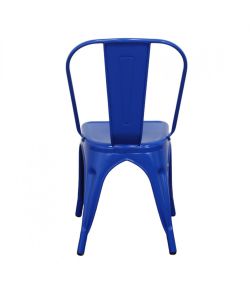 Cosma Sedia da Pranzo Metallo Blu 35x45x85 cm Senza Braccioli