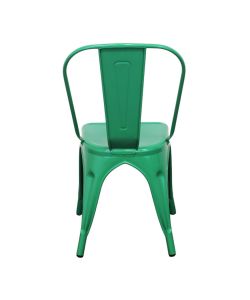 Cosma Sedia Lola Verde Rettangolare Metallo 35x45x85 cm senza braccioli
