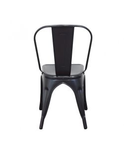 Cosma Sedia da Pranzo Grigio Scuro Metallo 35x45x85 cm Senza Braccioli