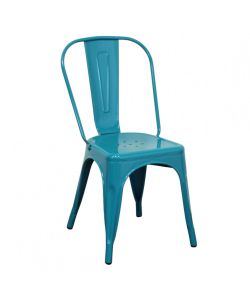 Cosma Sedia da pranzo Verde Petrolio 35x45x85 cm Metallo Senza braccioli