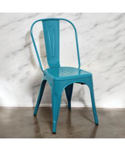 Cosma Sedia da pranzo Verde Petrolio 35x45x85 cm Metallo Senza braccioli