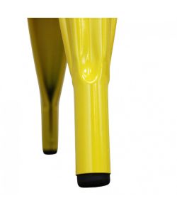 Cosma Sedia in Metallo Giallo Senape 35x45x85 cm Senza Braccioli