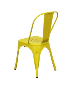 Cosma Sedia in Metallo Giallo Senape 35x45x85 cm Senza Braccioli