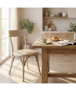 Cosma Sedia Poltrona Naturale Olmo 45x42x87 cm Design Ergonomico