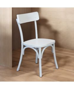 Cosma Sedia Polly Bianco 45x42x87 cm Design Senza Braccioli Shabby Chic
