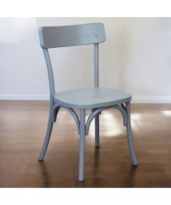 Cosma Sedia senza braccioli Grigia 45x42x87 cm Design Shabby Chic