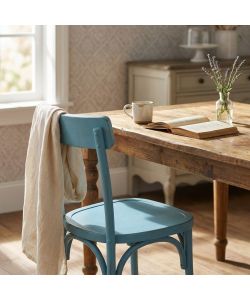 Cosma Sedia Polly Azzurra 45x42x87 cm Design Moderno Senza Braccioli