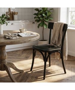 Cosma Sedia Polly Nera Design Shabby Chic 45x42x87 cm Senza Braccioli