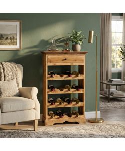 Cosma Abigail Cantinetta in Legno di Mogano Marrone 55x23x85 cm Fisso