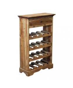 Cosma Abigail Cantinetta in Legno di Mogano Marrone 55x23x85 cm Fisso