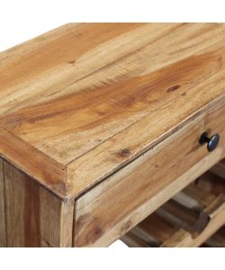 Cosma Abigail Cantinetta in Legno di Mogano Marrone 55x23x85 cm Fisso