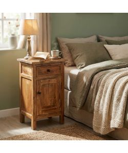 Cosma Sandford Mobiletto in legno di mogano marrone 43x33x70 cm stile arte povera