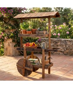 Cosma Alfred Mobile in Legno Riciclato 140x60x200 cm Marrone Arte Povera