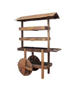 Cosma Alfred Mobile in Legno Riciclato 140x60x200 cm Marrone Arte Povera