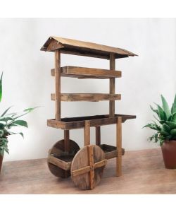 Cosma Alfred Mobile in Legno Riciclato 140x60x200 cm Marrone Arte Povera