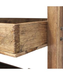 Cosma Alfred Mobile in Legno Riciclato 140x60x200 cm Marrone Arte Povera