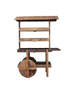 Cosma Alfred Mobile in Legno Riciclato 140x60x200 cm Marrone Arte Povera