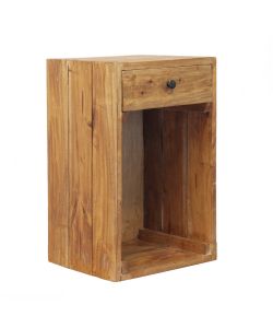 Crofton Mobiletto in Legno Riciclato Marrone 35x30x55 cm Fisso