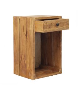 Crofton Mobiletto in Legno Riciclato Marrone 35x30x55 cm Fisso
