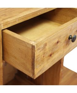 Crofton Mobiletto in Legno Riciclato Marrone 35x30x55 cm Fisso