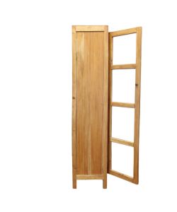 Cosma Mobile Vetrina Alta 2 Ante in Legno di Mogano Marrone 100x42x195 cm
