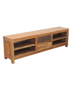 Cosma Mobile TV in Legno di Mogano 170x35x50 cm Marrone Fisso Rettangolare
