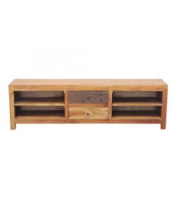 Cosma Mobile TV in Legno di Mogano 170x35x50 cm Marrone Fisso Rettangolare