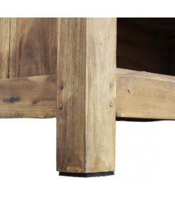 Cosma Mobile TV in Legno di Mogano 170x35x50 cm Marrone Fisso Rettangolare