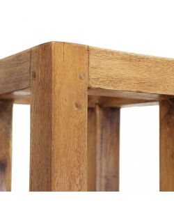 Cecily Fioriera Media in Legno Riciclato Marrone 18x18x75 cm Rettangolare