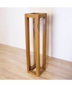 Cecily Fioriera Media in Legno Riciclato Marrone 18x18x75 cm Rettangolare